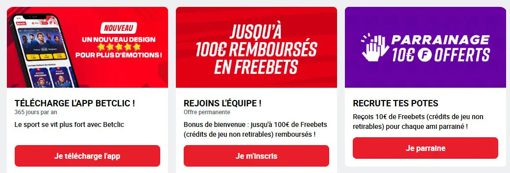 bonus et promotions dans les casinos en ligne avec BETCLIC CODE PROMO