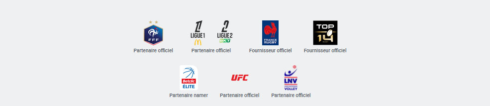 Logos des moyens de paiement et de sécurité Betclic