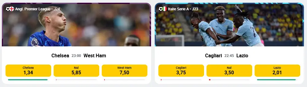 Paris sportifs en direct avec le casino BETCLIC CODE PROMO